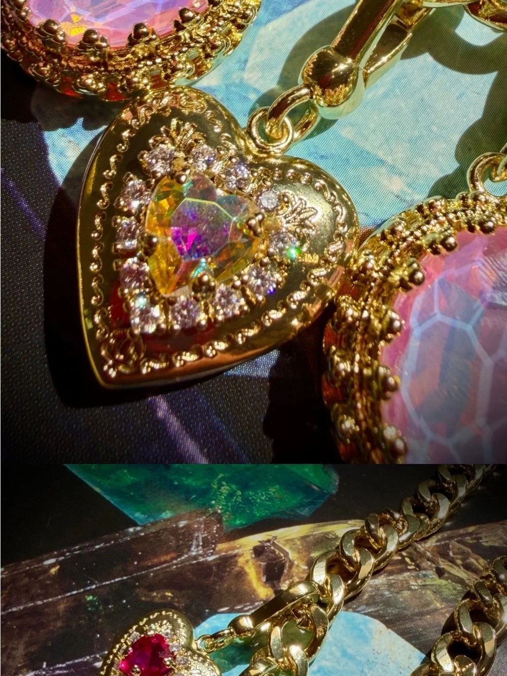 Feed Me Gems- AB Mini Polly Locket Charm